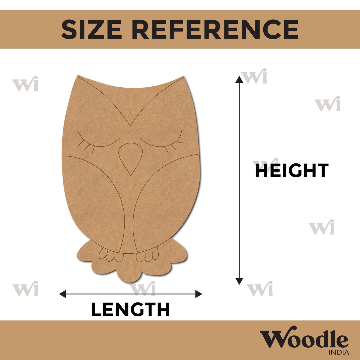 Owl Pre Marked MDF Design 5