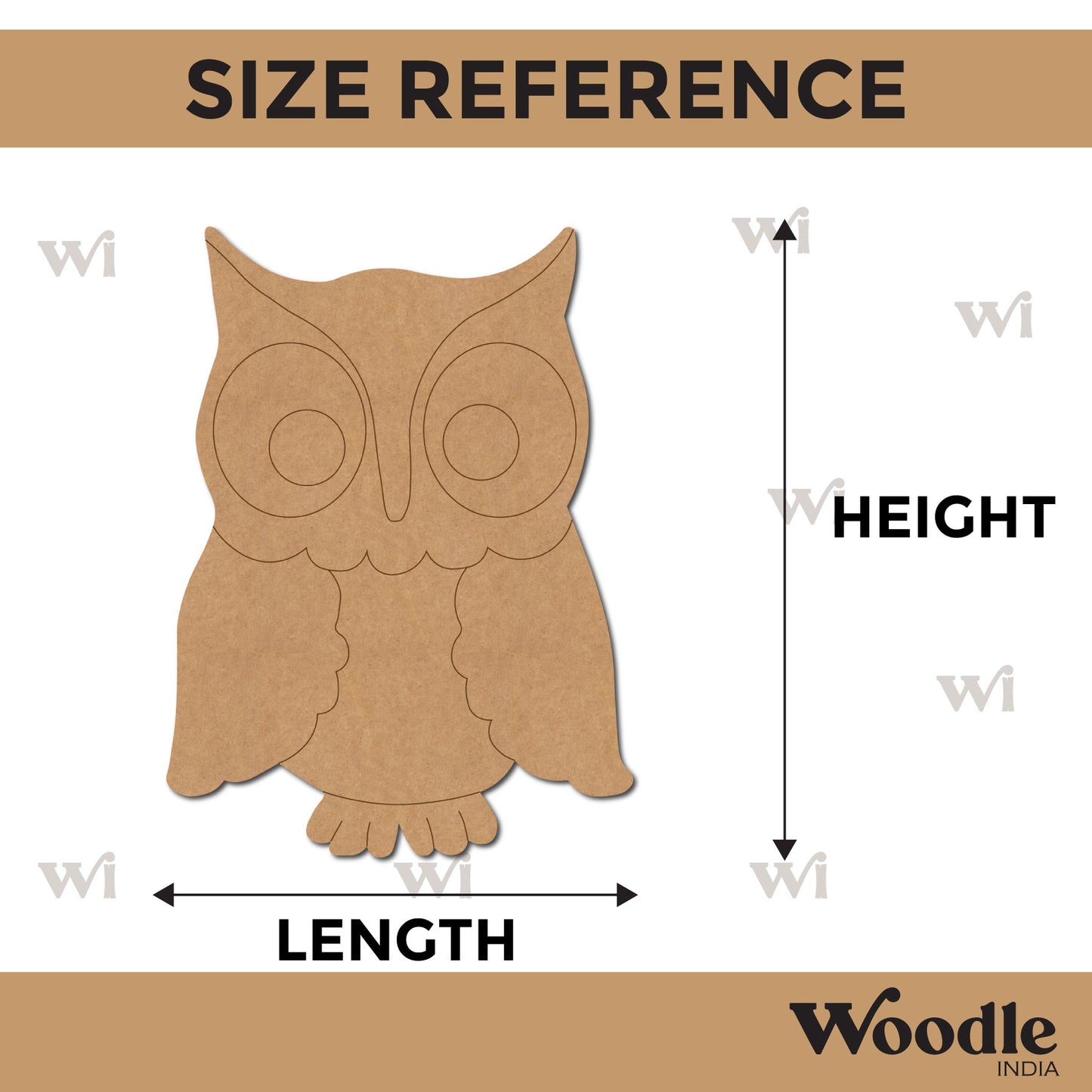 Owl Pre Marked MDF Design 7