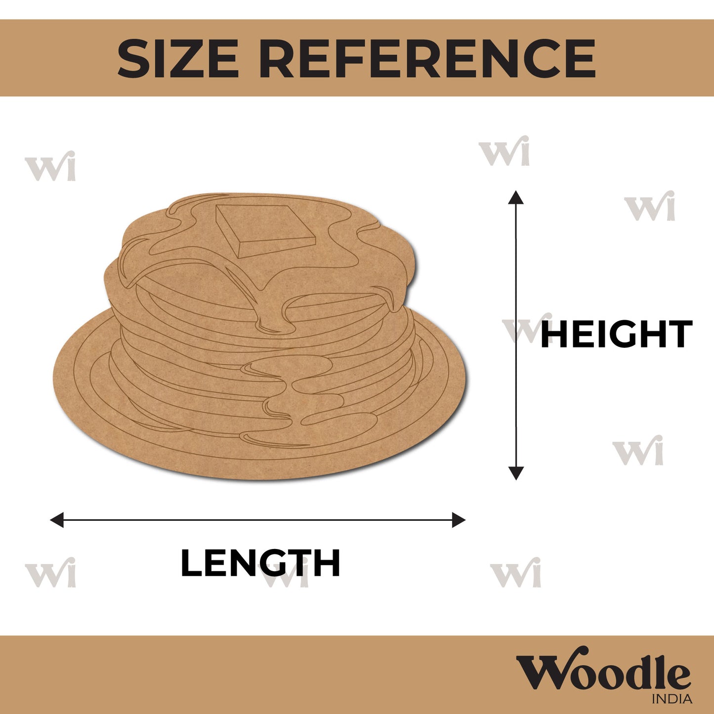 Pancakes Pre Marked MDF Design 1