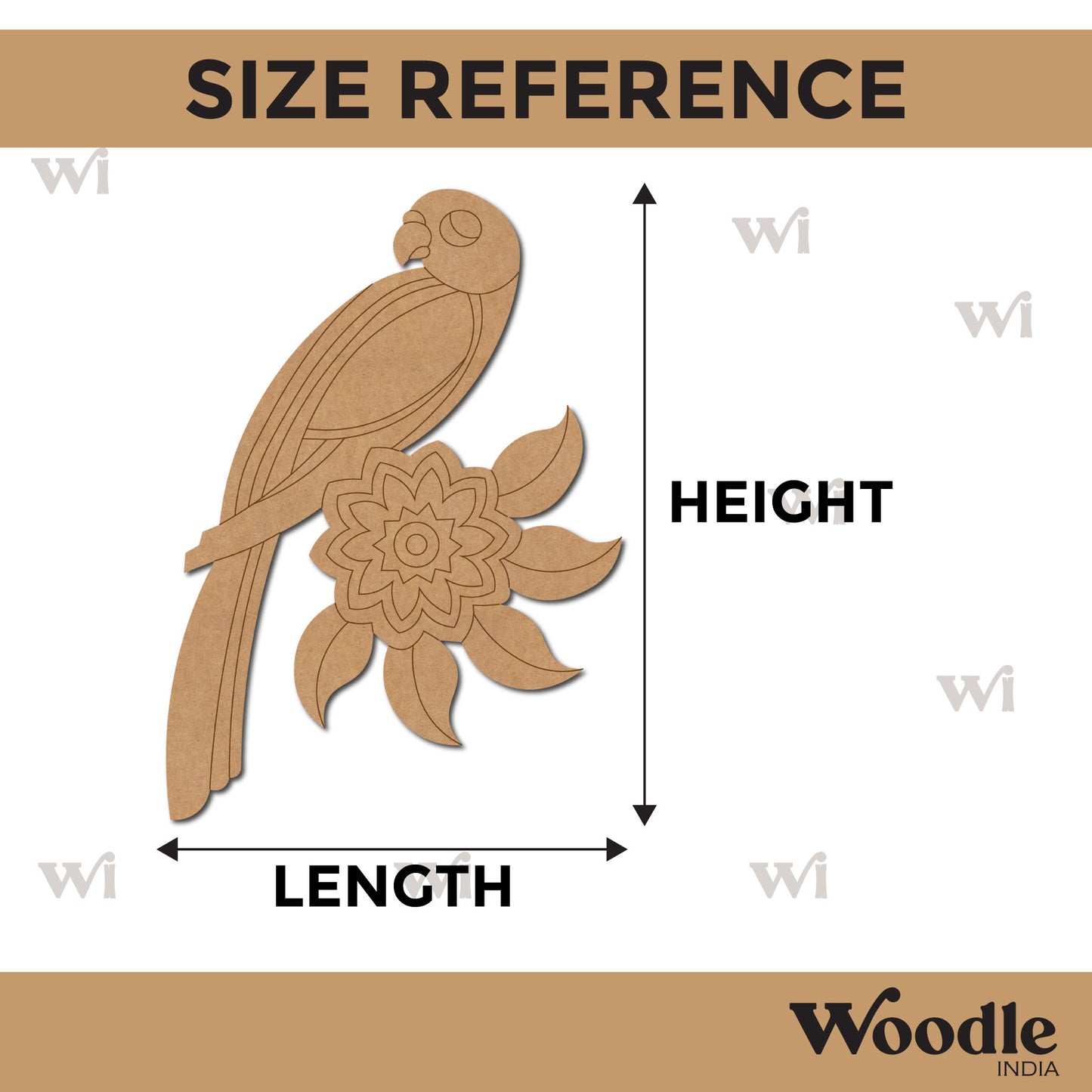 Parrot Pre Marked MDF Design 10