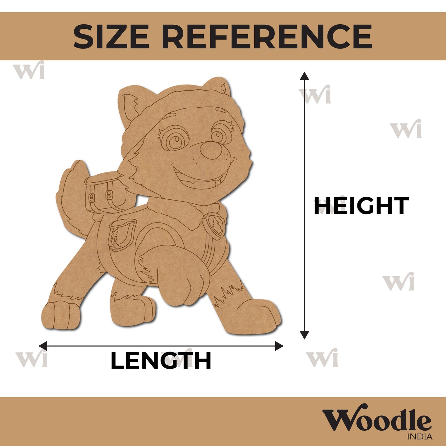 Paw Patrol Dog Pre Marked MDF Design 10