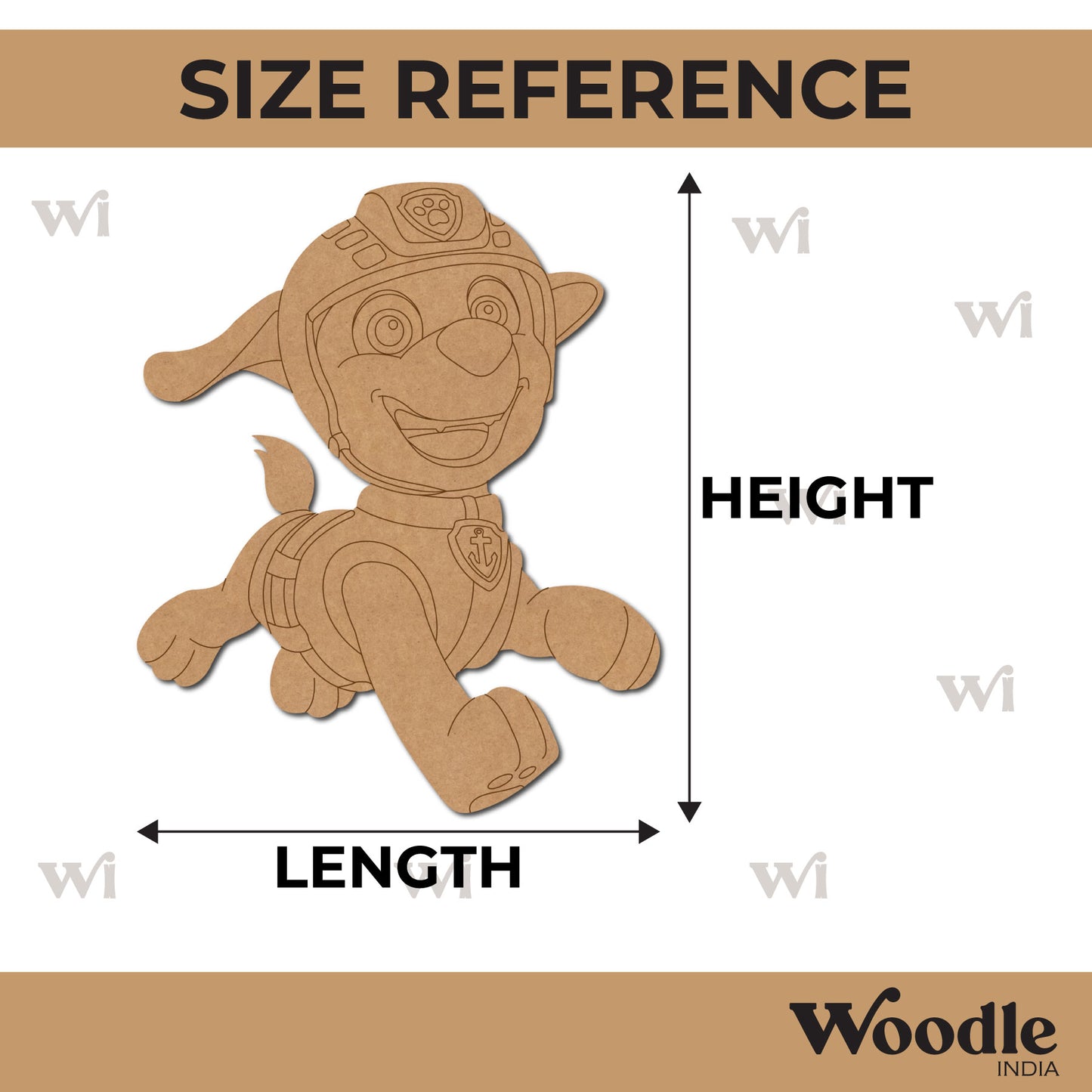 Paw Patrol Dog Pre Marked MDF Design 12
