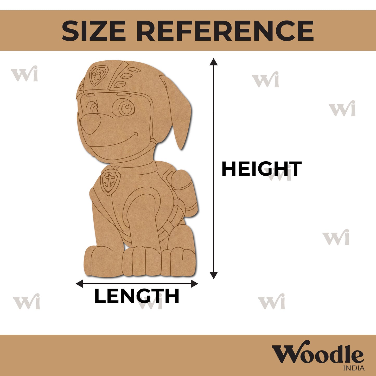 Paw Patrol Dog Pre Marked MDF Design 9