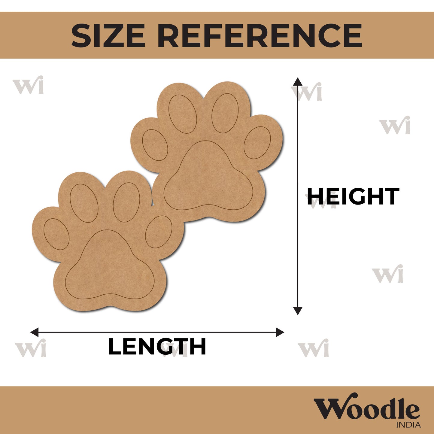 Paw Pre Marked MDF Design 3