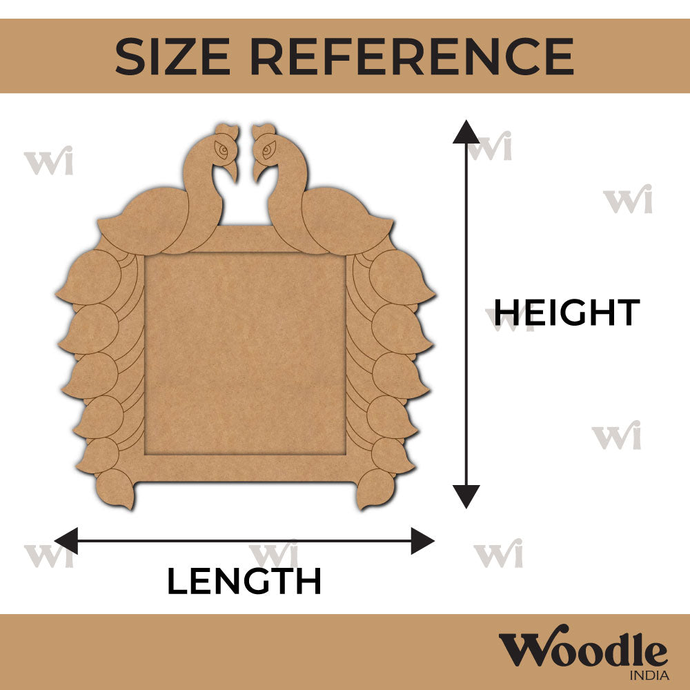 Peacock Pre Marked Frame MDF Design 2
