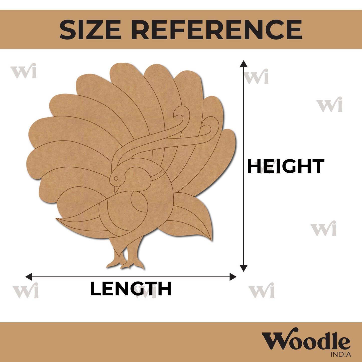 Peacock Pre Marked MDF Design 10