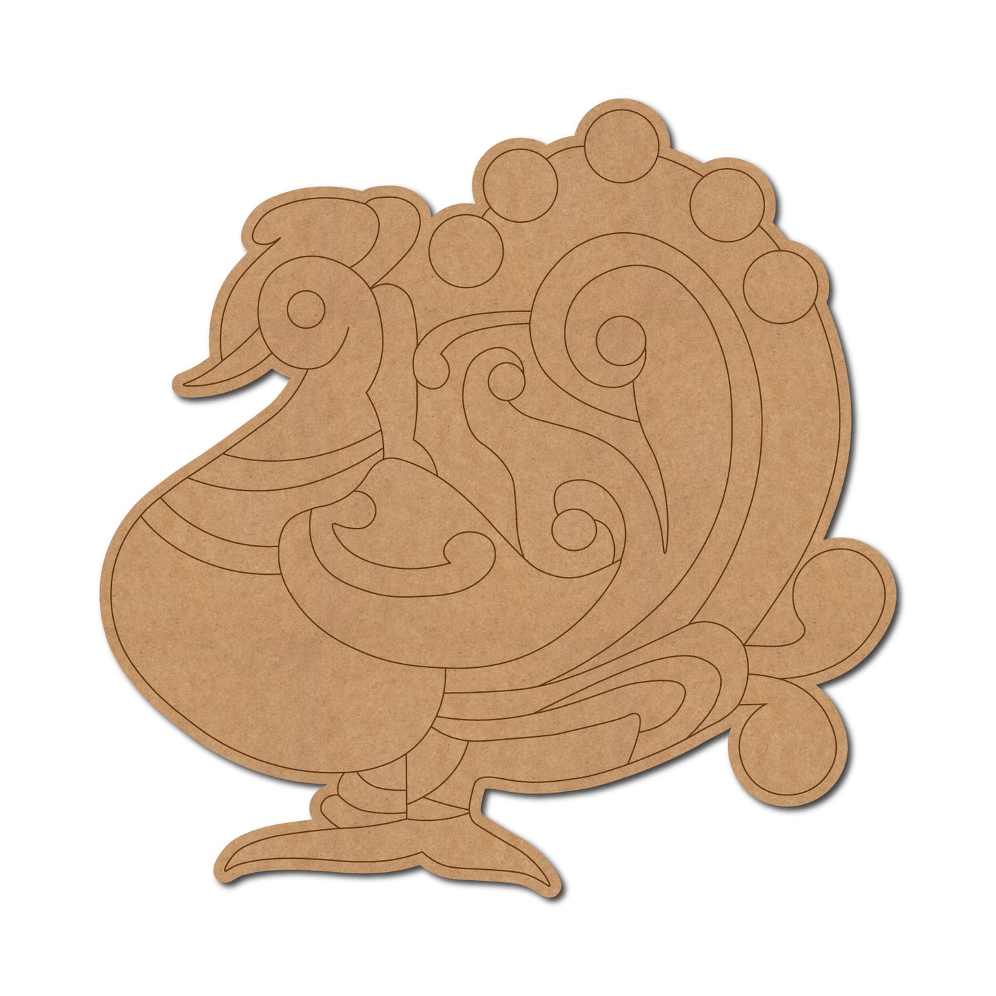 Peacock Pre Marked MDF Design 11