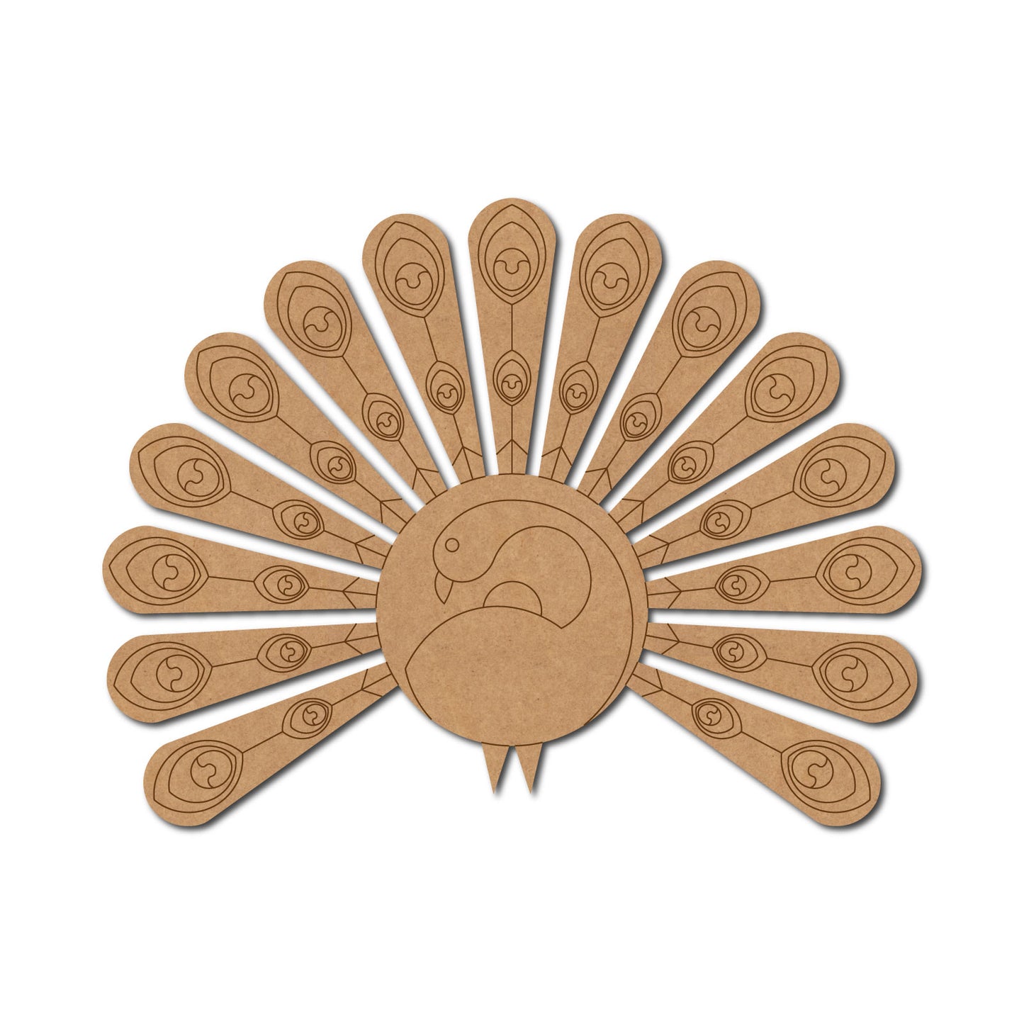 Peacock Pre Marked MDF Design 14