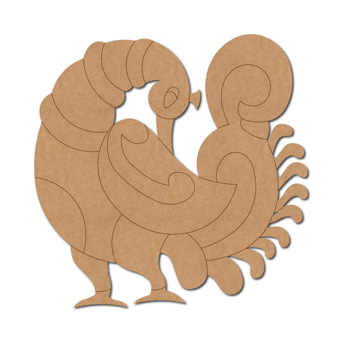 Peacock Pre Marked MDF Design 16