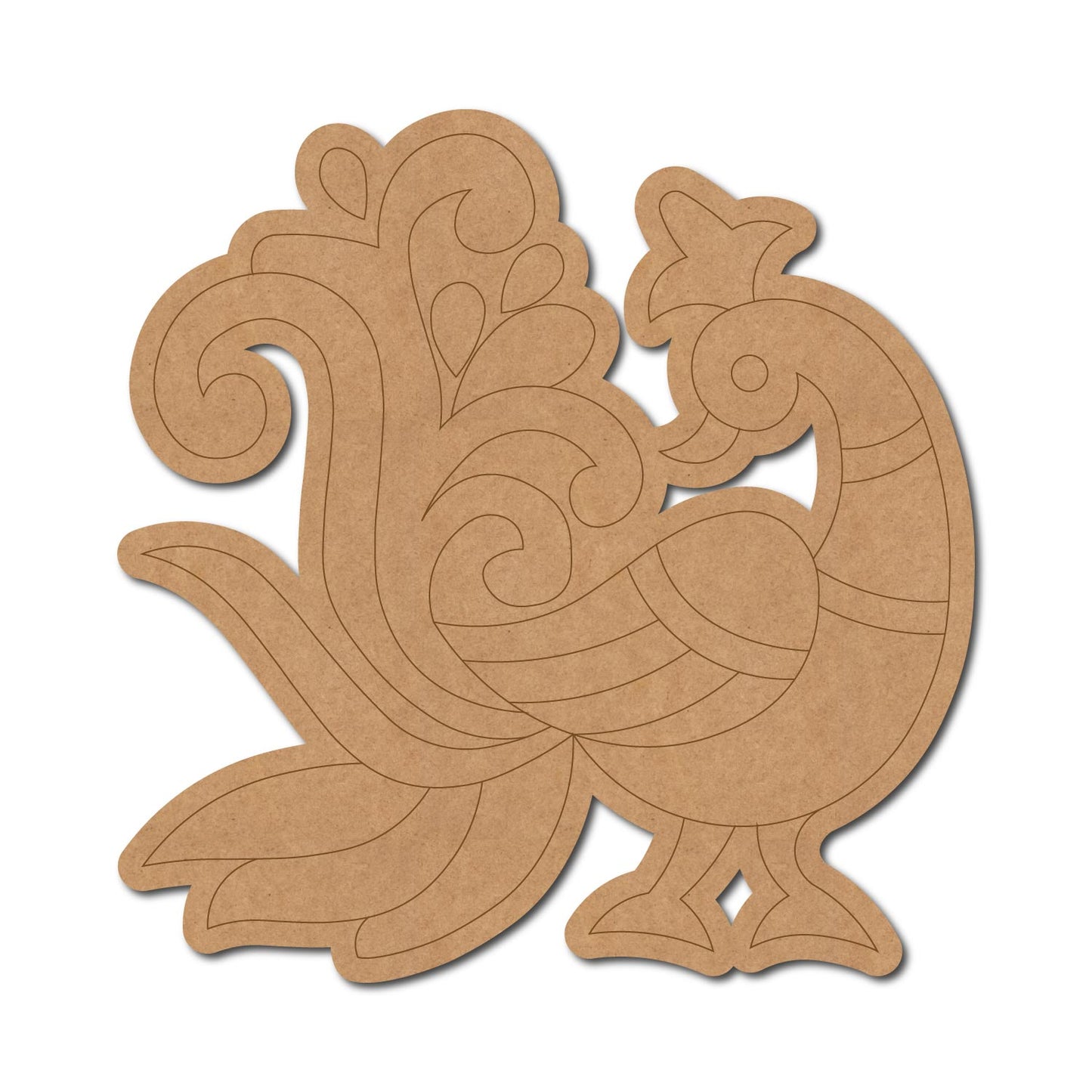Peacock Pre Marked MDF Design 18