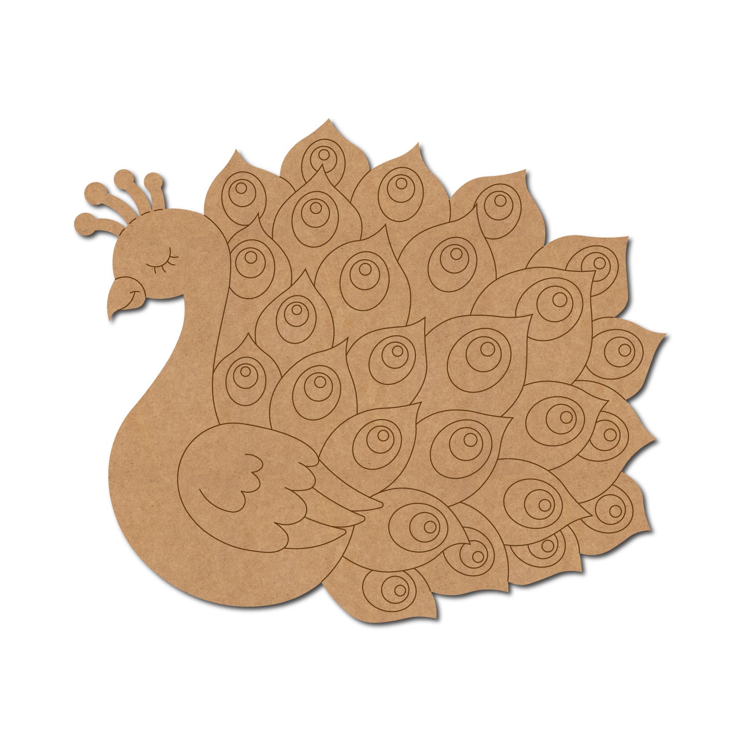 Peacock Pre Marked MDF Design 4