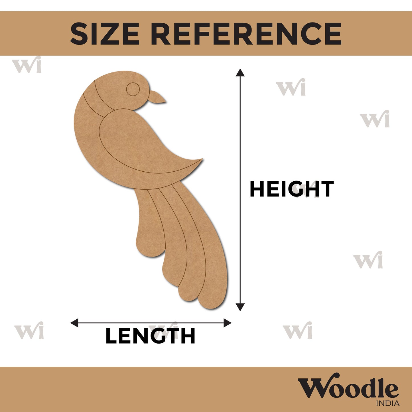 Peacock Pre Marked MDF Design 8