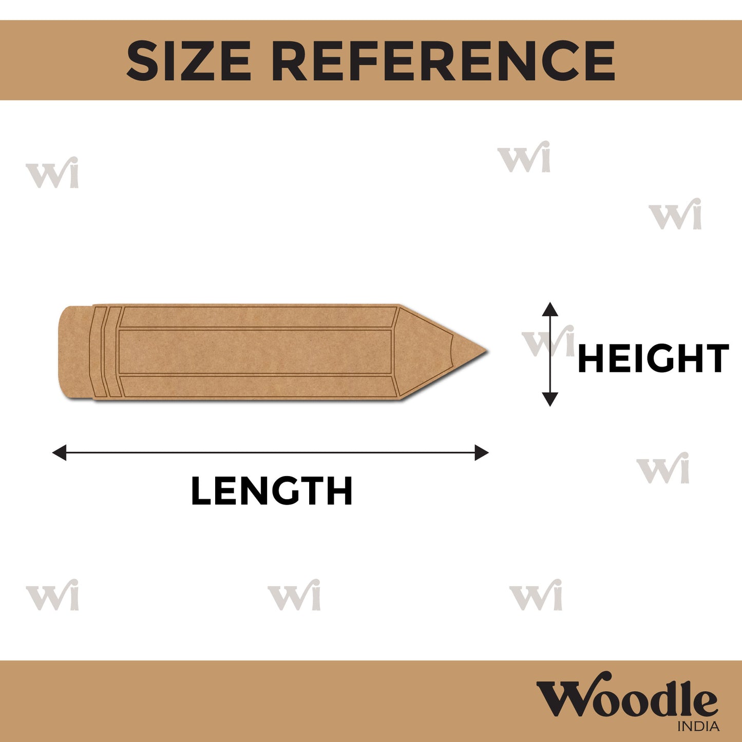 Pencil Pre Marked MDF Design 3