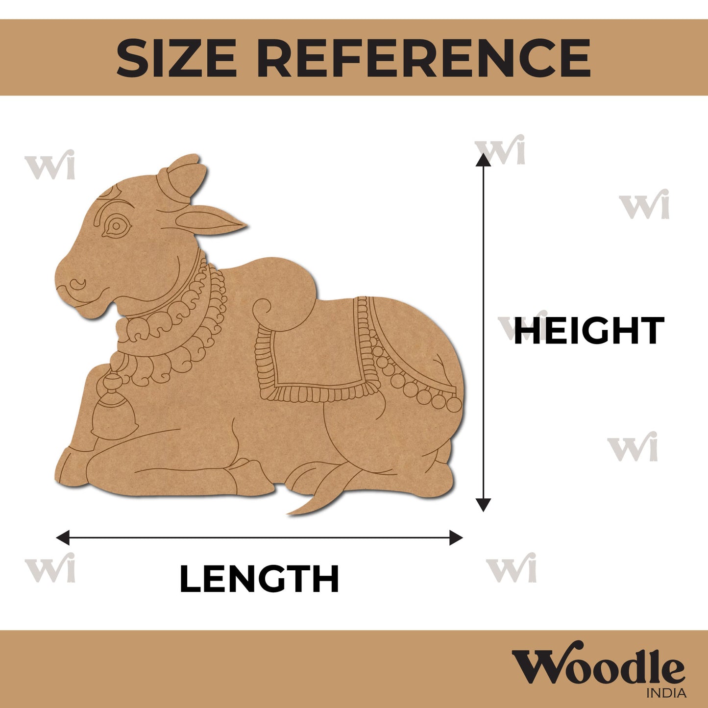 Pichwai Cow Pre Marked MDF Design 6
