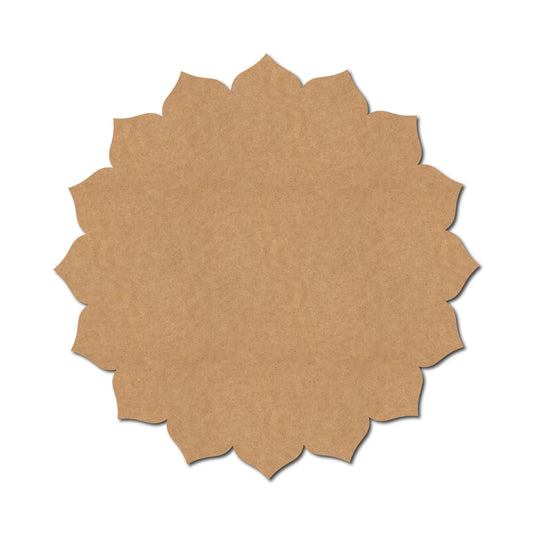 Plain Mandala Base Cutout MDF Design