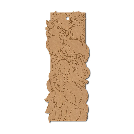 Pokemon Bookmark Pre Marked MDF Design 2
