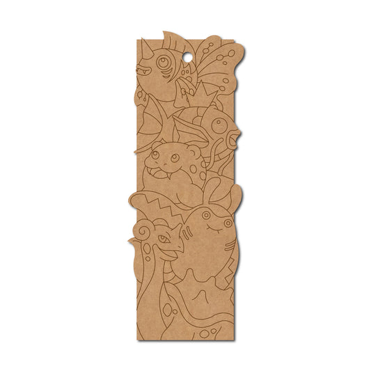 Pokemon Bookmark Pre Marked MDF Design 3