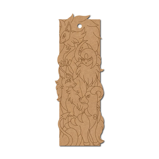 Pokemon Bookmark Pre Marked MDF Design 6