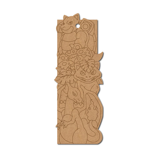 Pokemon Bookmark Pre Marked MDF Design 9