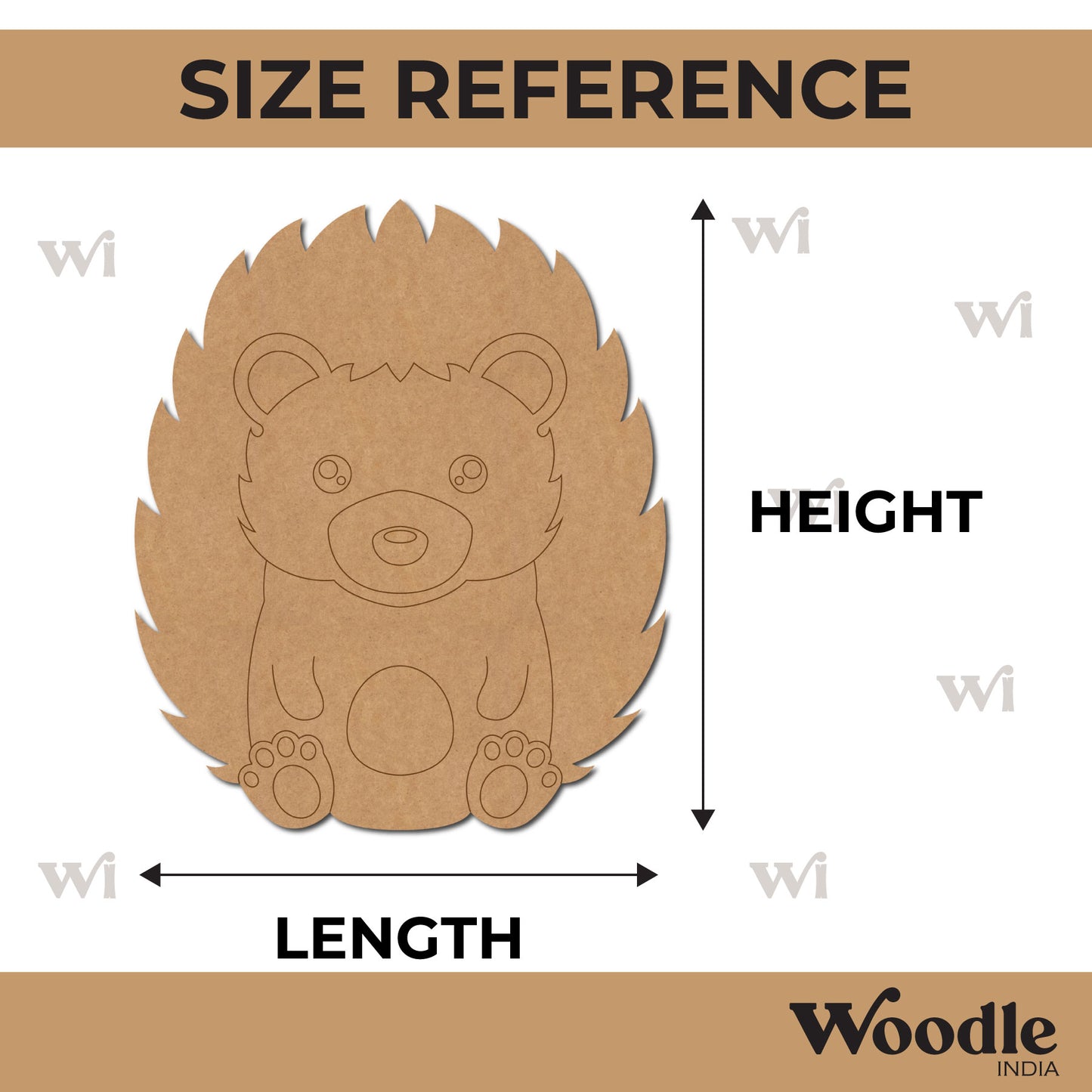 Porcupine Pre Marked MDF Design 5