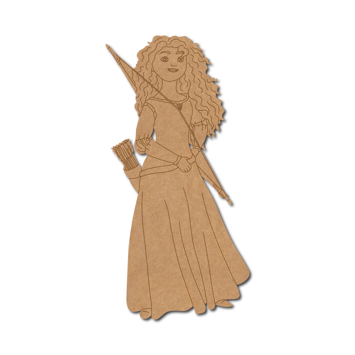Princess Merida Brave Pre Marked MDF Design 1