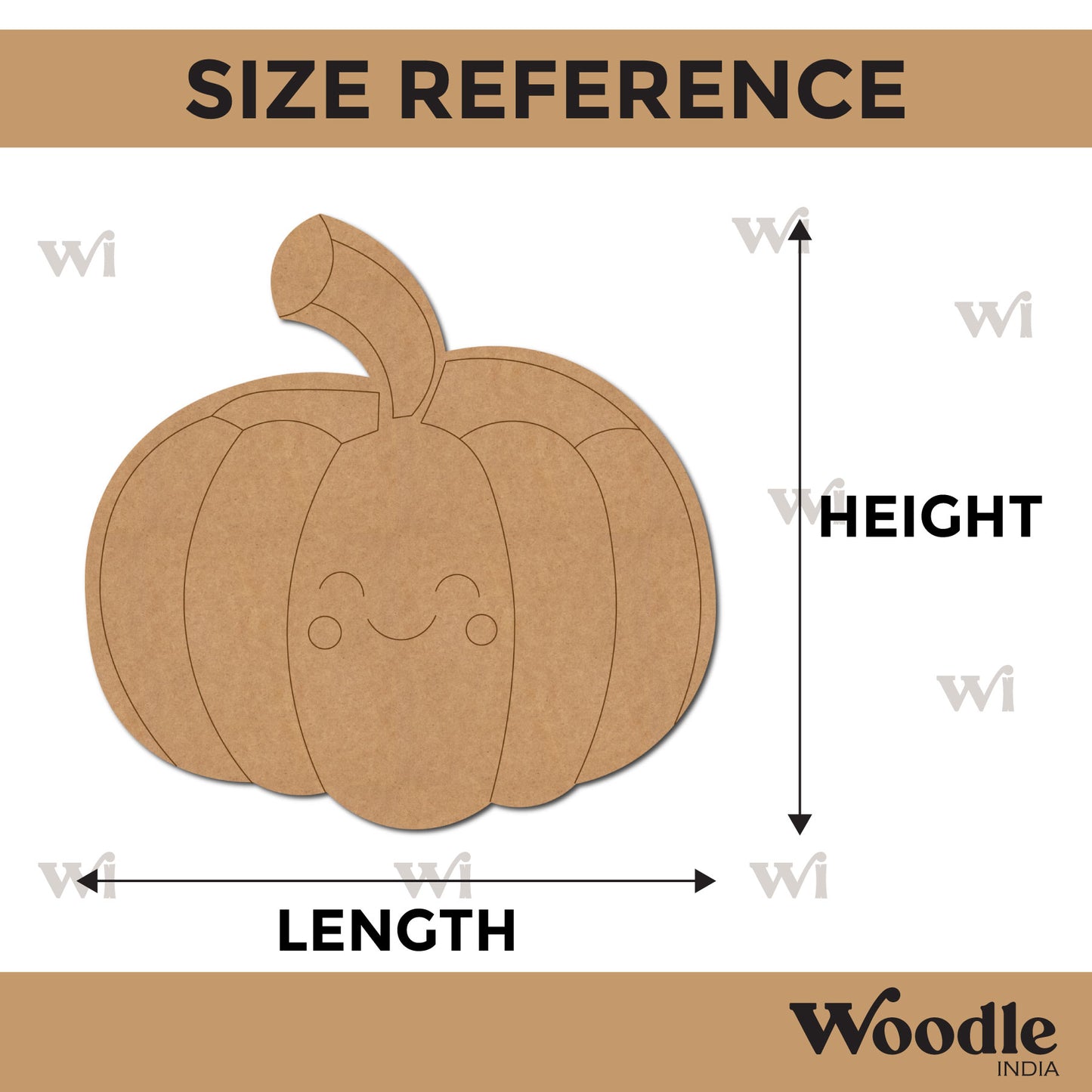Pumpkin Pre Marked MDF Design 1