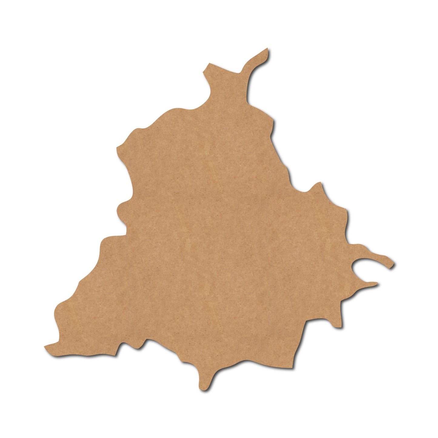 Punjab Map Cutout MDF Design 1