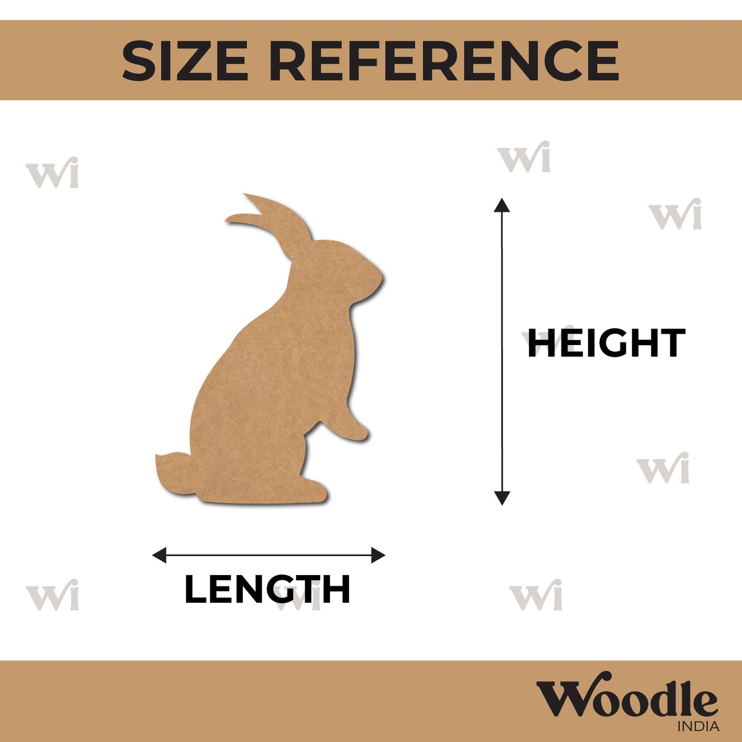 Rabbit Cutout MDF Design 3