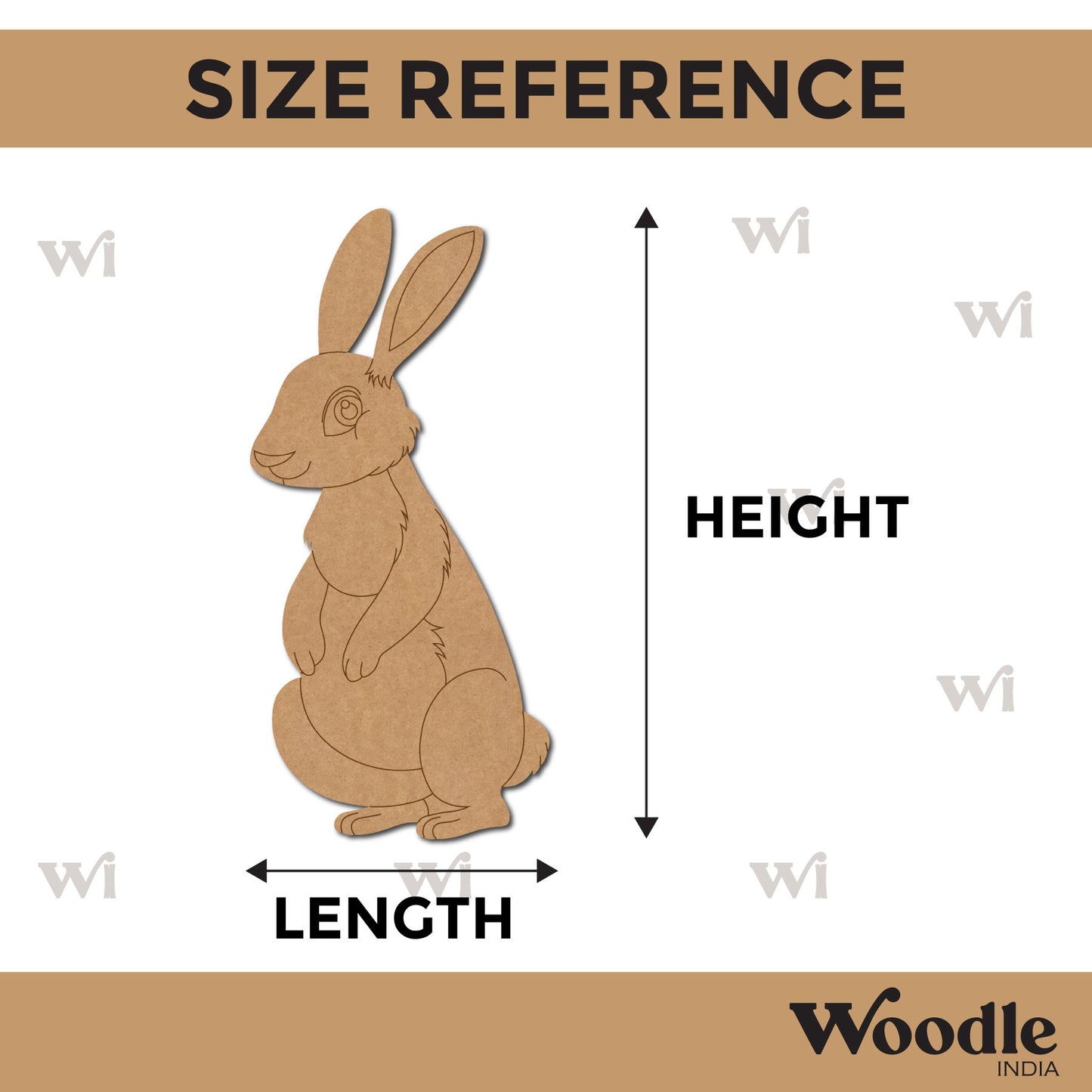 Rabbit Pre Marked MDF Design 6