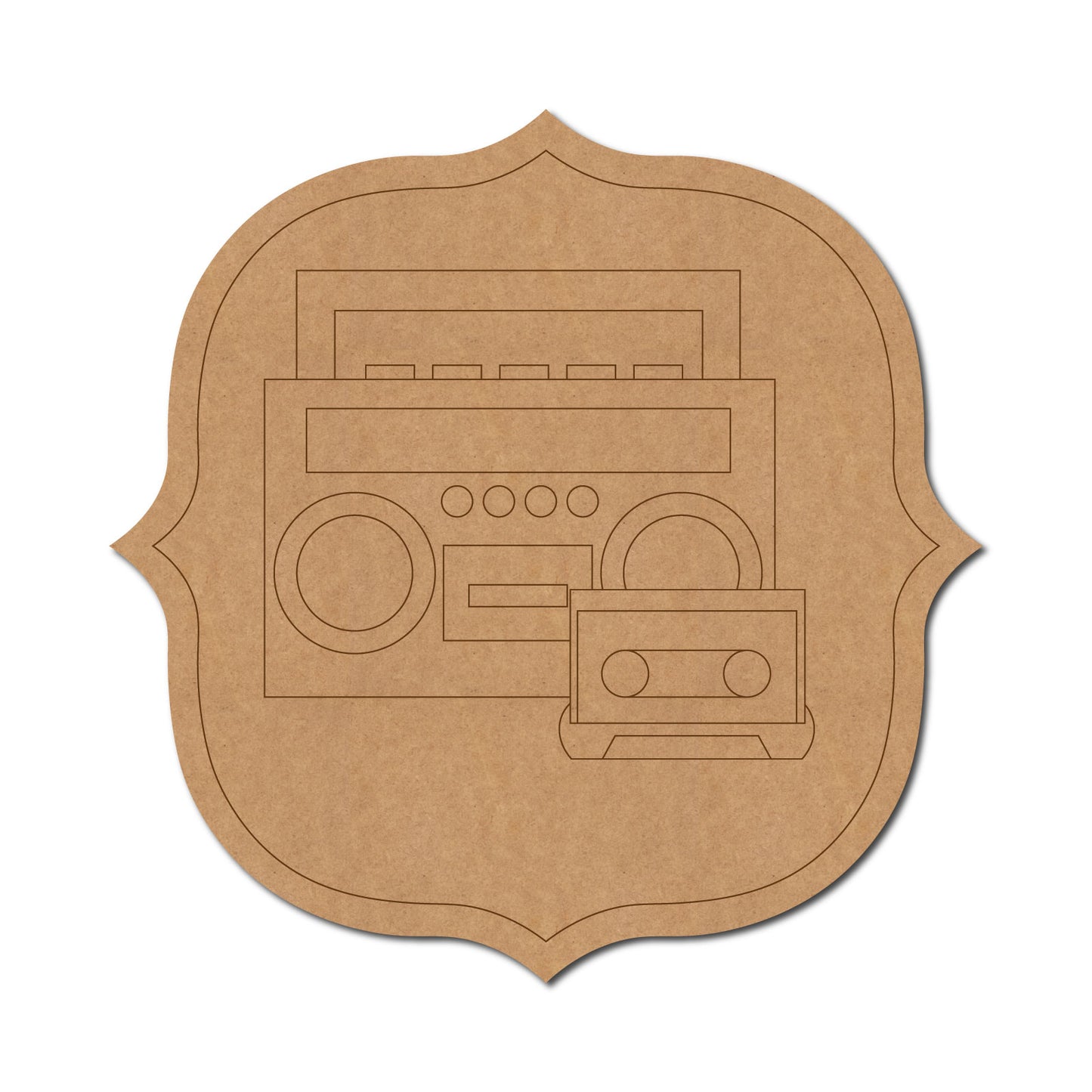 Radio Pre Marked Base MDF Design 1