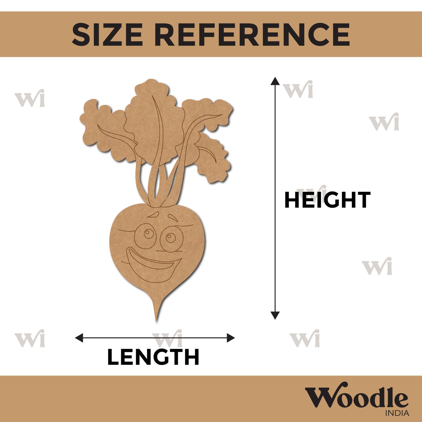 Radish Pre Marked MDF Design 4