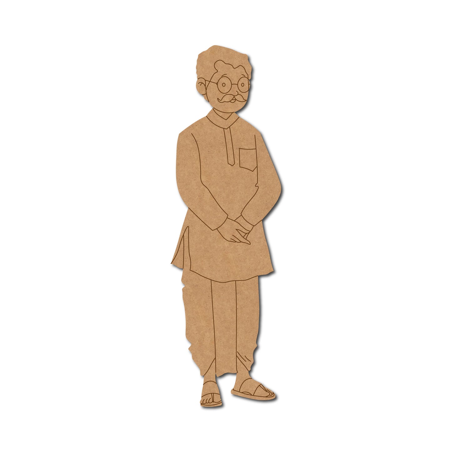 Rajasthani Man Pre Marked MDF Design 21