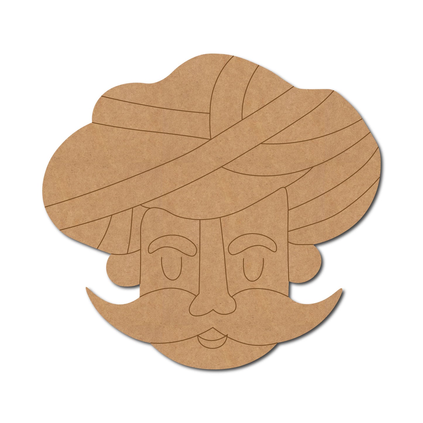 Rajasthani Man Pre Marked MDF Design 23