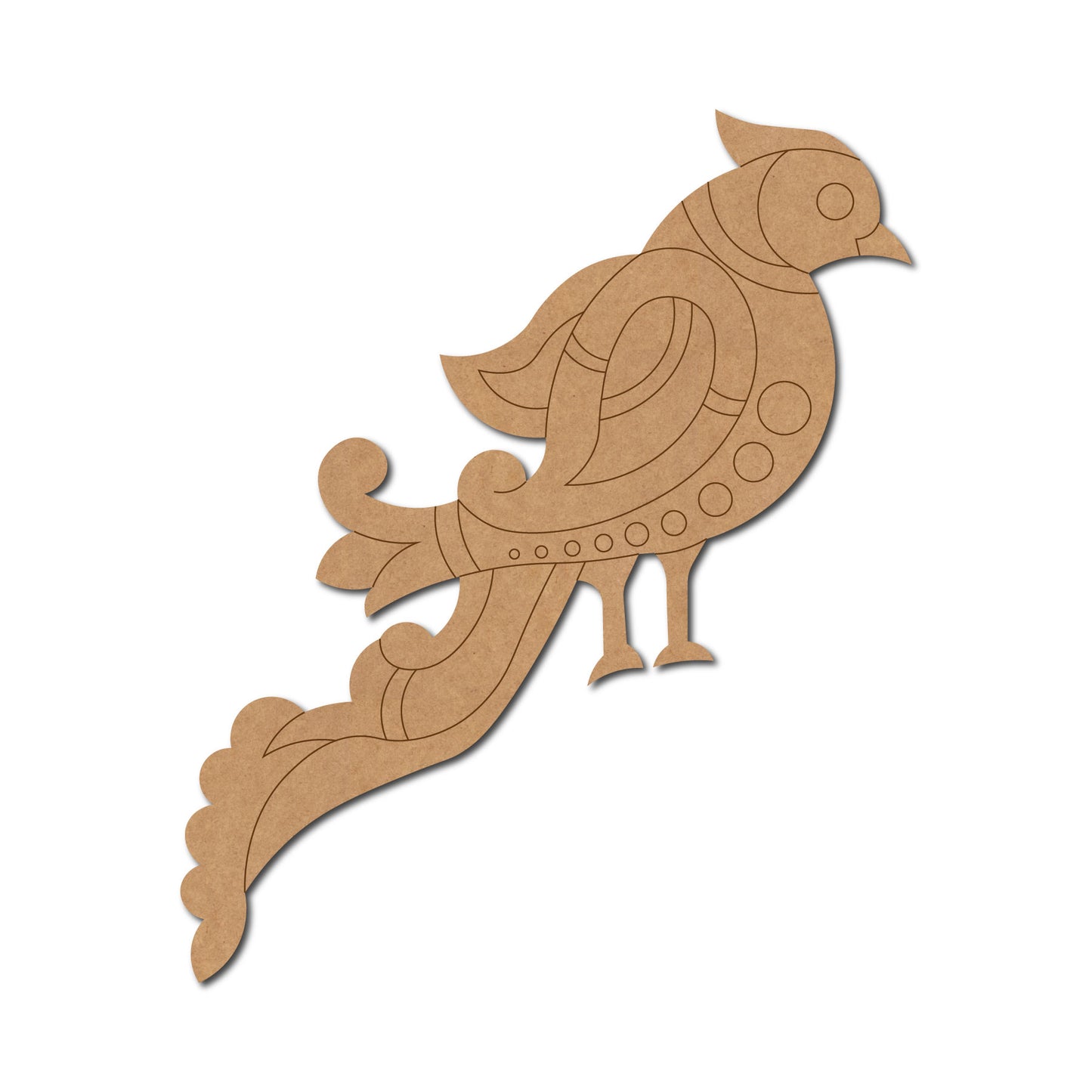 Rajasthani Parrot Pre Marked MDF Design 1
