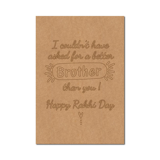 Raksha Bandhan Pre Marked Base MDF Design 11