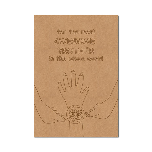 Raksha Bandhan Pre Marked Base MDF Design 6