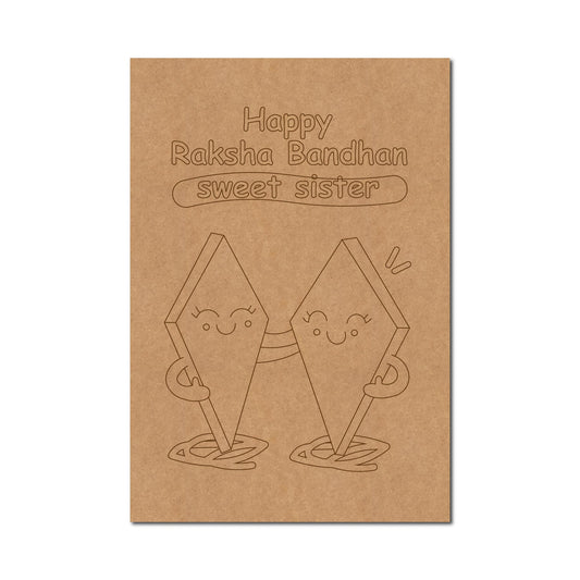 Raksha Bandhan Pre Marked Base MDF Design 9