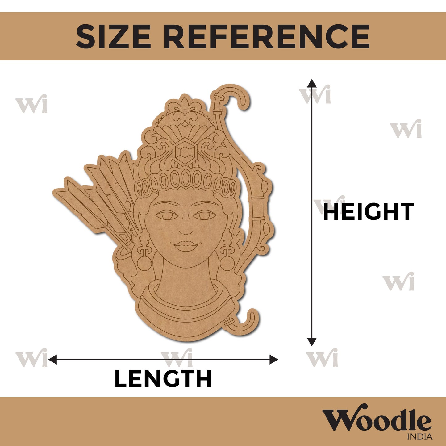 Ram Ji Pre Marked MDF Design 1