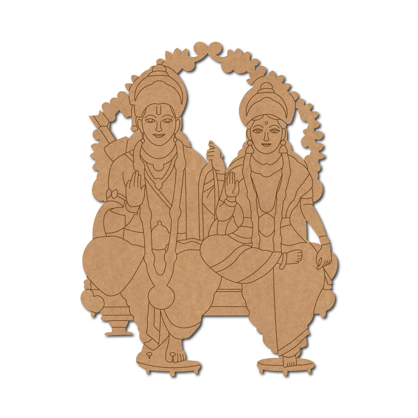 Ram Sita Pre Marked MDF Design 1