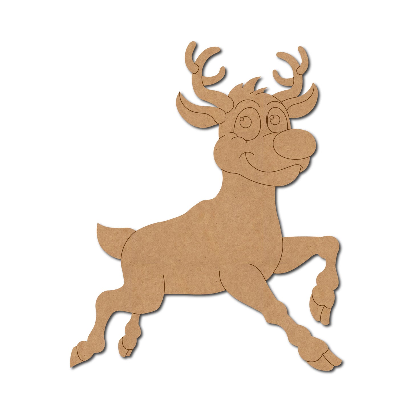 Reindeer Christmas Pre Marked MDF Design 8