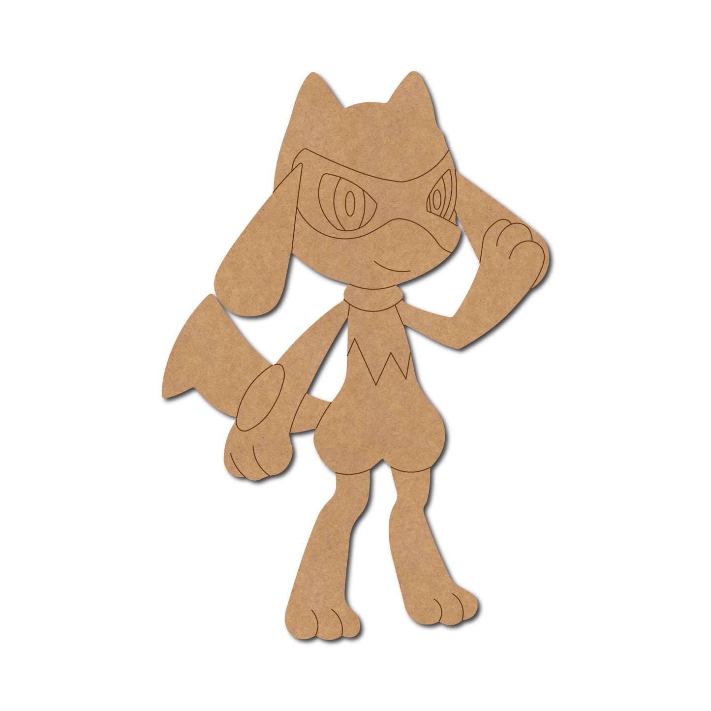 Riolu Pokemon Pre Marked MDF Design 1