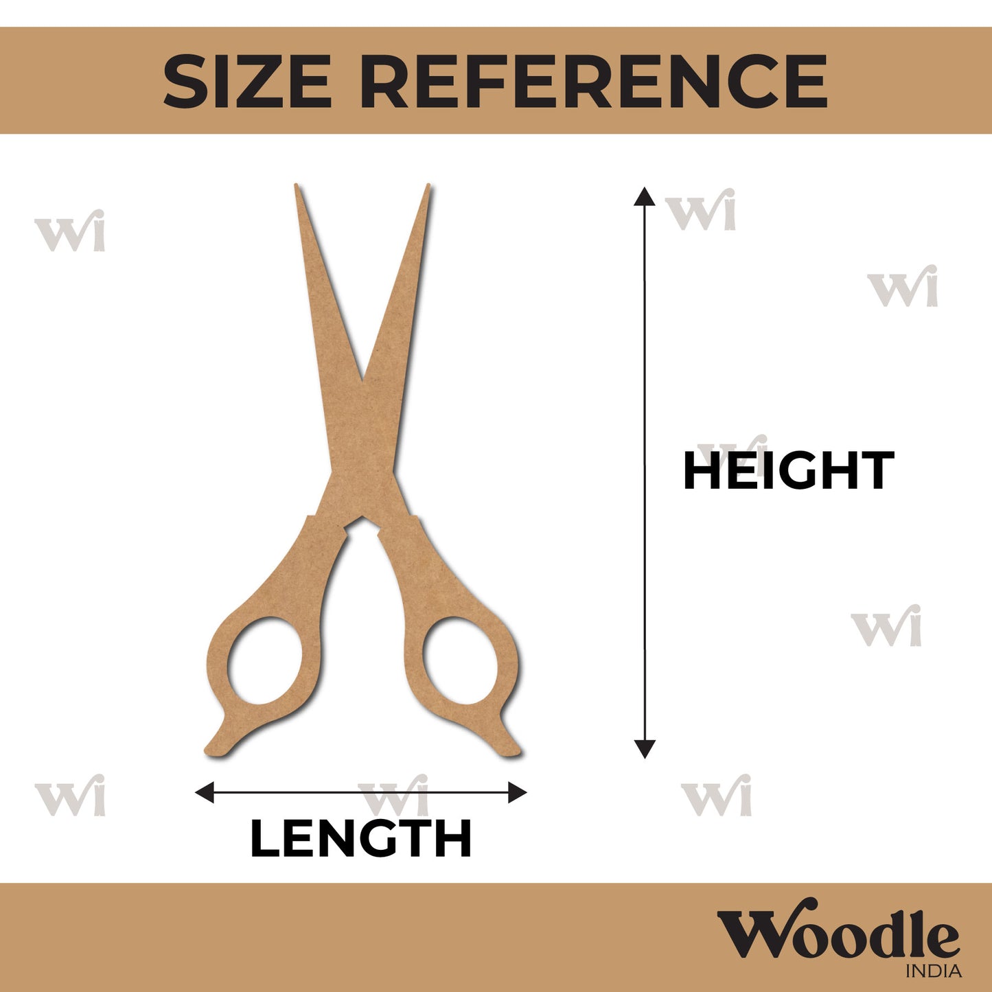 Scissor Cutout MDF Design 1