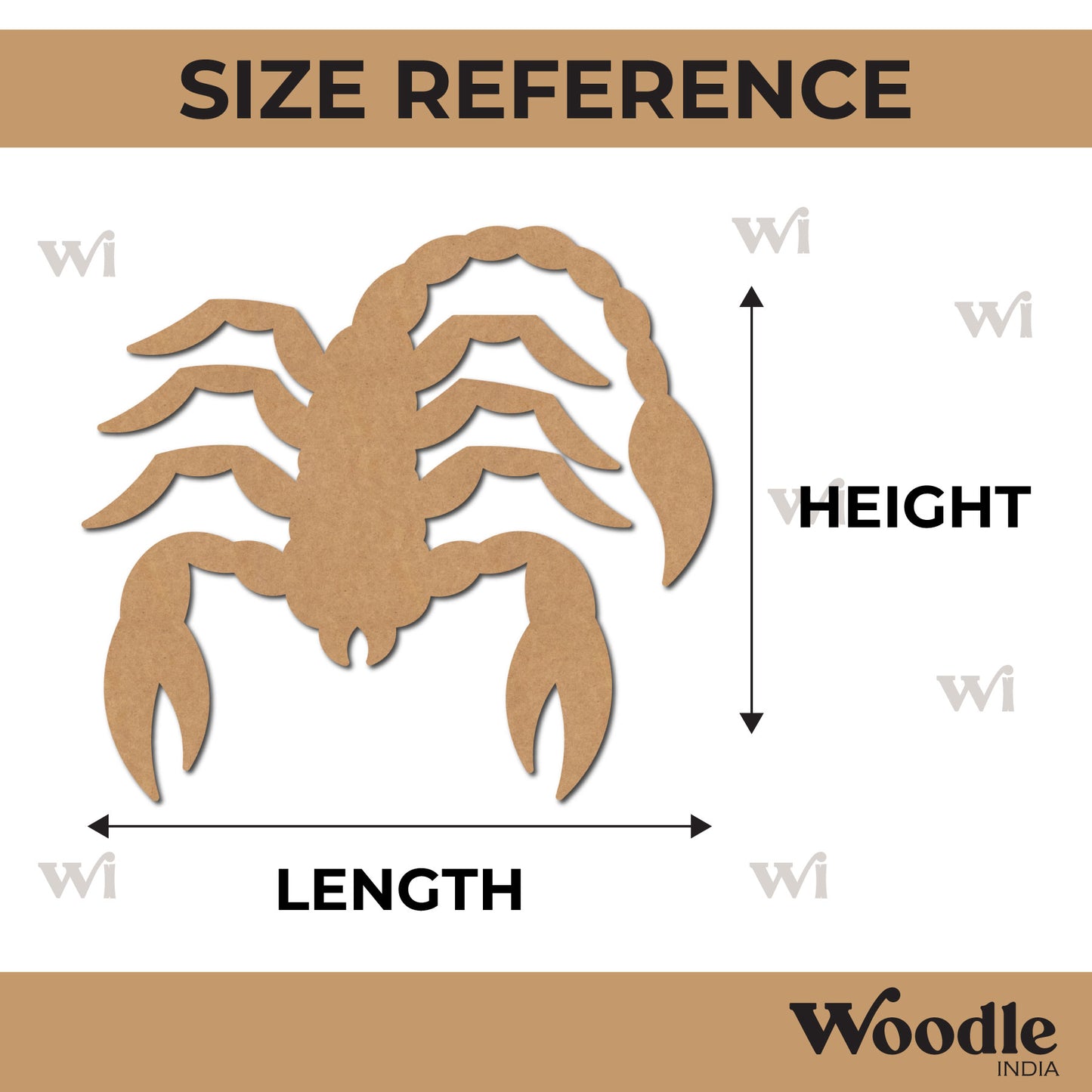 Scorpio Zodiac Sign Cutout MDF Design 1
