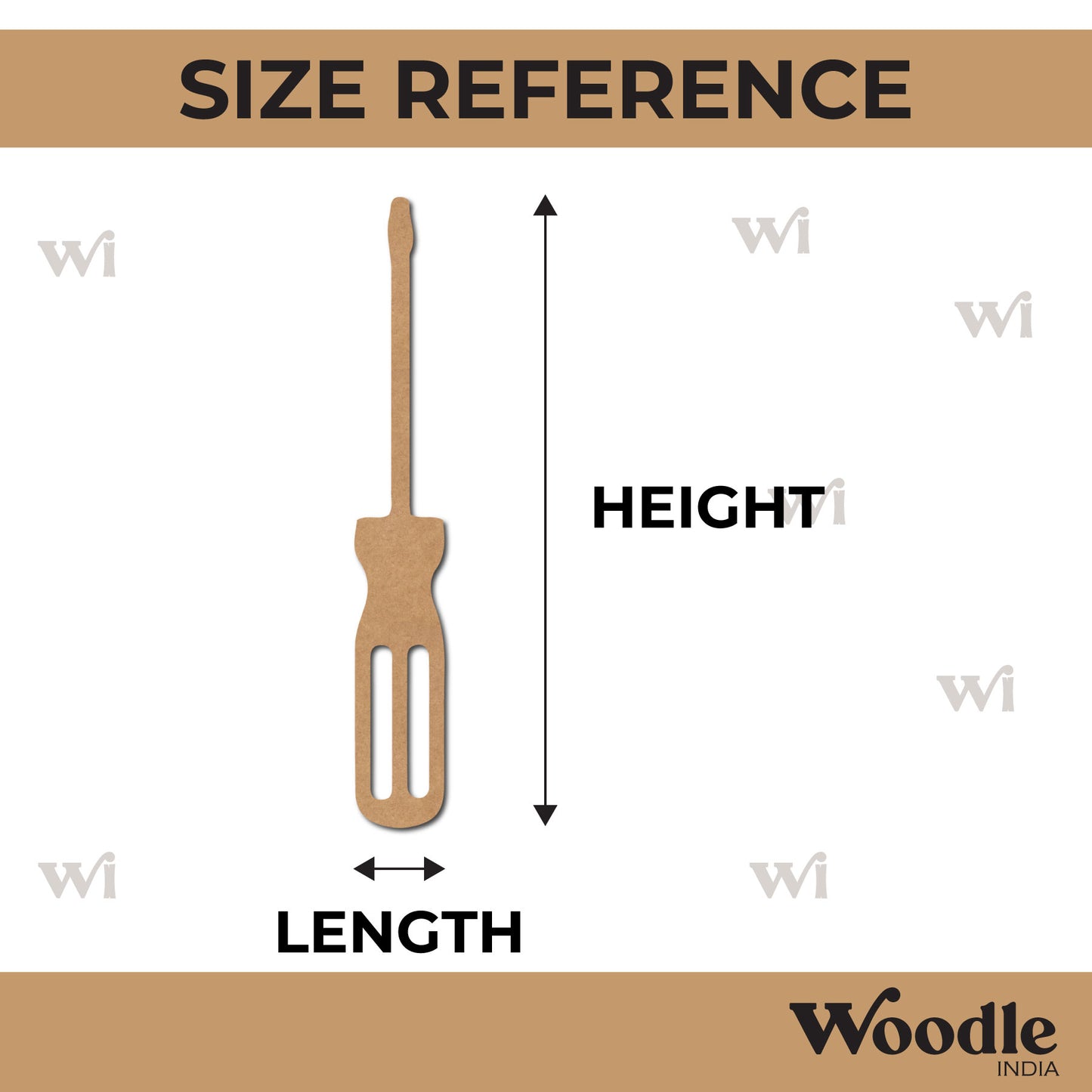 Screw Driver Cutout MDF Design 1