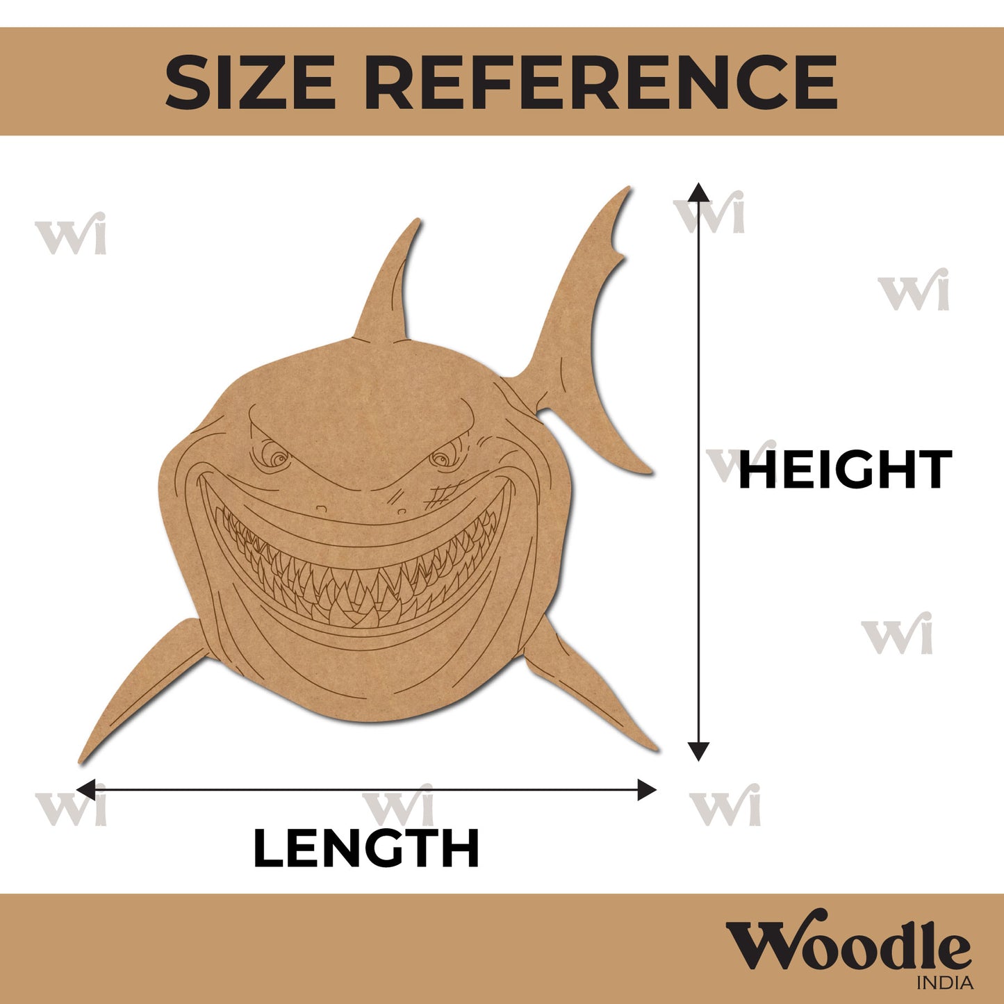 Shark Pre Marked MDF Design 4
