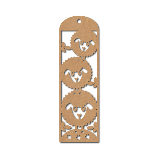 Sheep Bookmark MDF Design 1