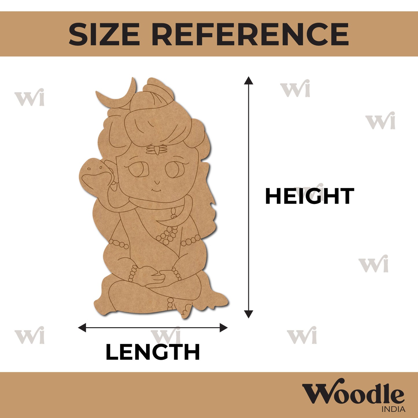 Shiv Ji Pre Marked MDF Design 11