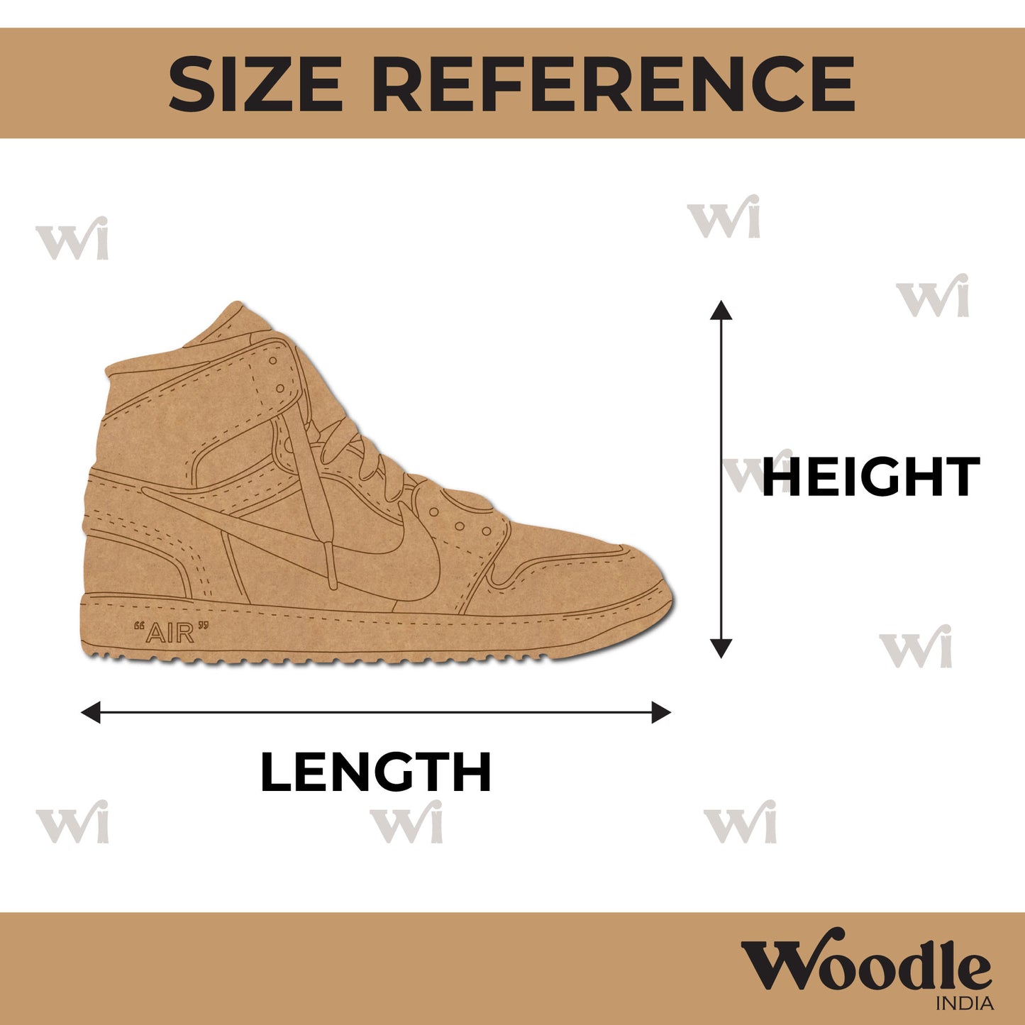 Shoes Pre Marked MDF Design 3
