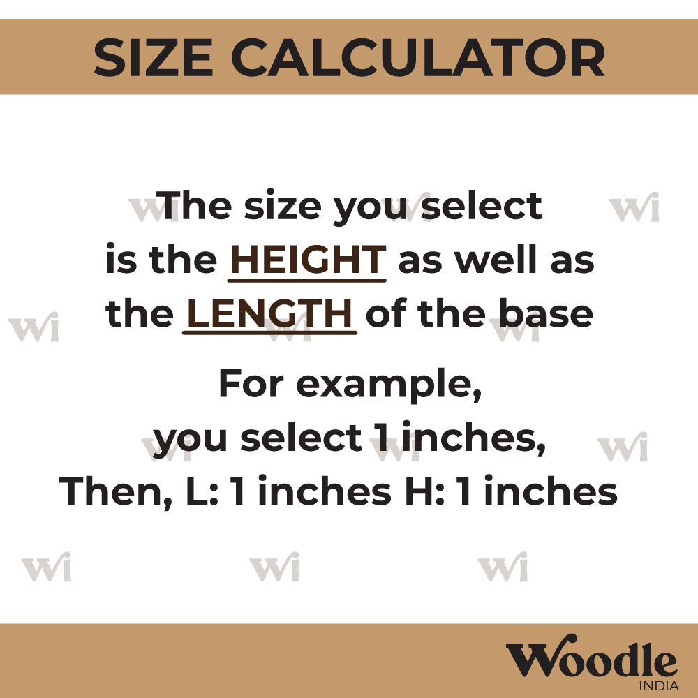 Animals Nameplate MDF Design Size Calculator