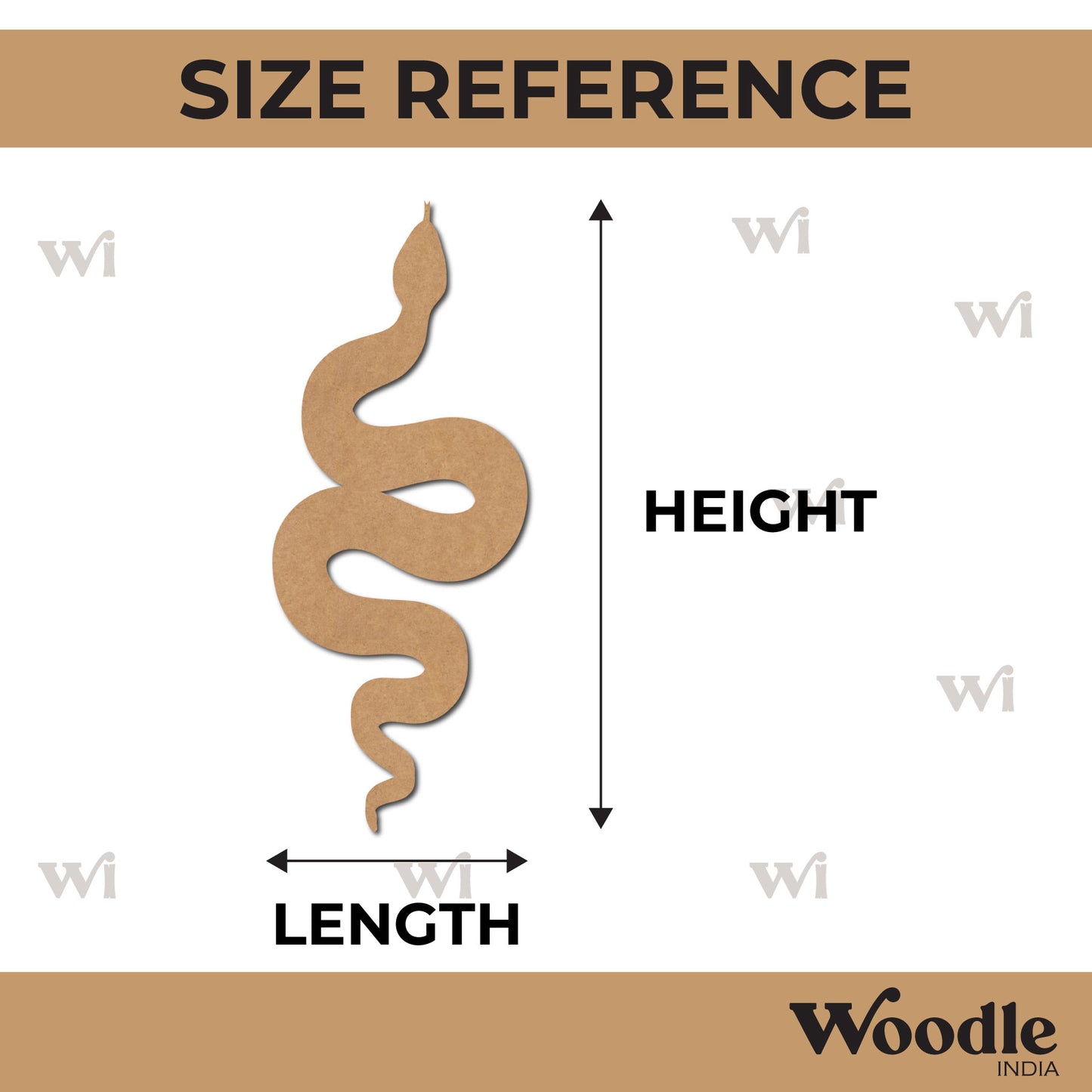 Snake Cutout MDF Design 1